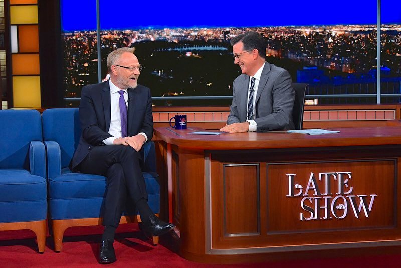 ToBootNewYork's tweet photo. #Throwback to last week's episode of @colbertlateshow featuring @JaredHarris wearing the Aidan in black #TBT

📸: @MikeyStyles

#tobootnewyork #toboot  #madeinitaly #mensshoes #friendoftoboot #StephenColbert #Colbert #Aidan #black #leather #laceup #celebritystyle #tbt https://t.co/7u82IyOAUX