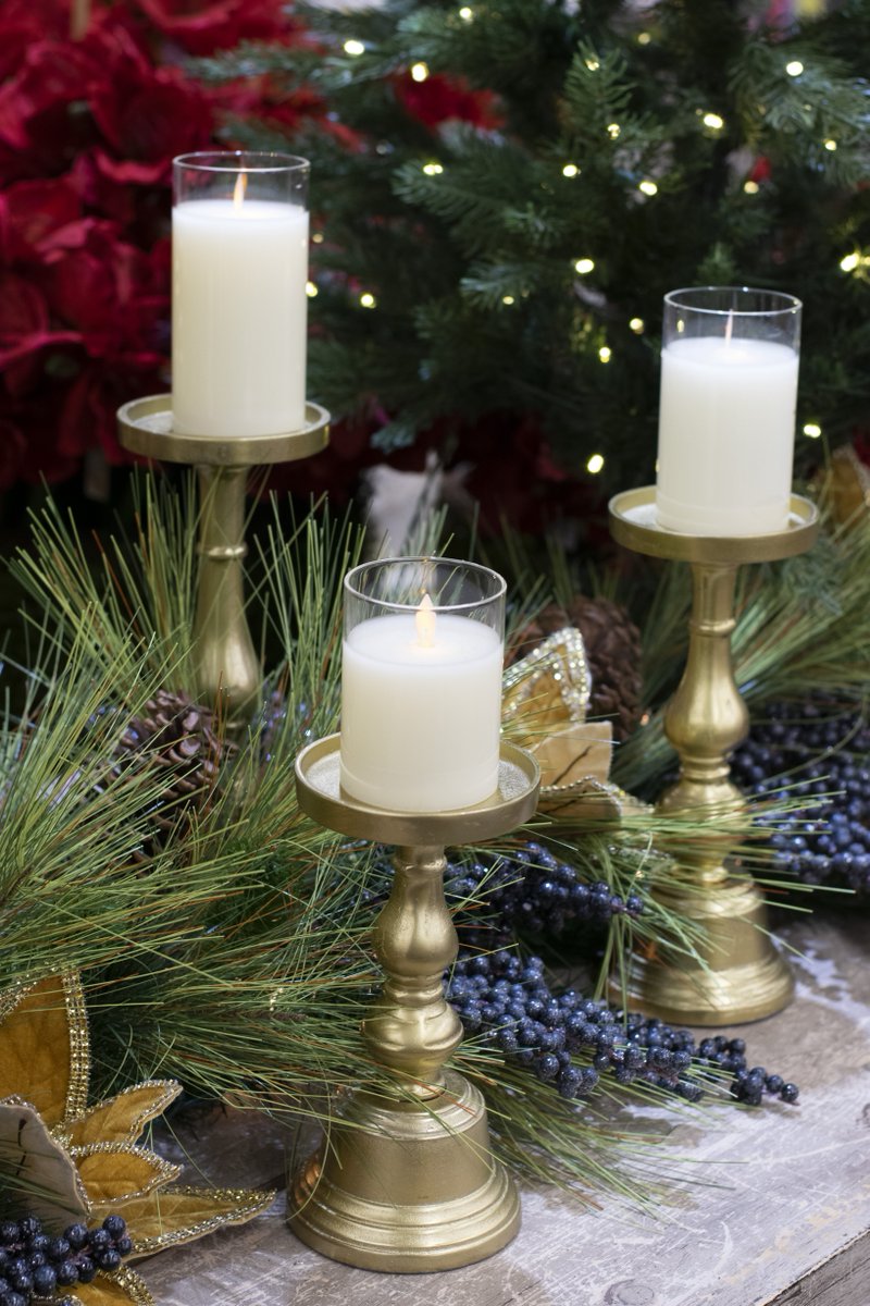 Ask your sales rep about our NEW LED Event Candles! These ultra-realistic, long-lasting LED candles are housed in glass cylinders and include a 5-hour timer. The thin "flame" flickers like the real thing, and the "wax" even appears to pool near the wick (as though it's melting).