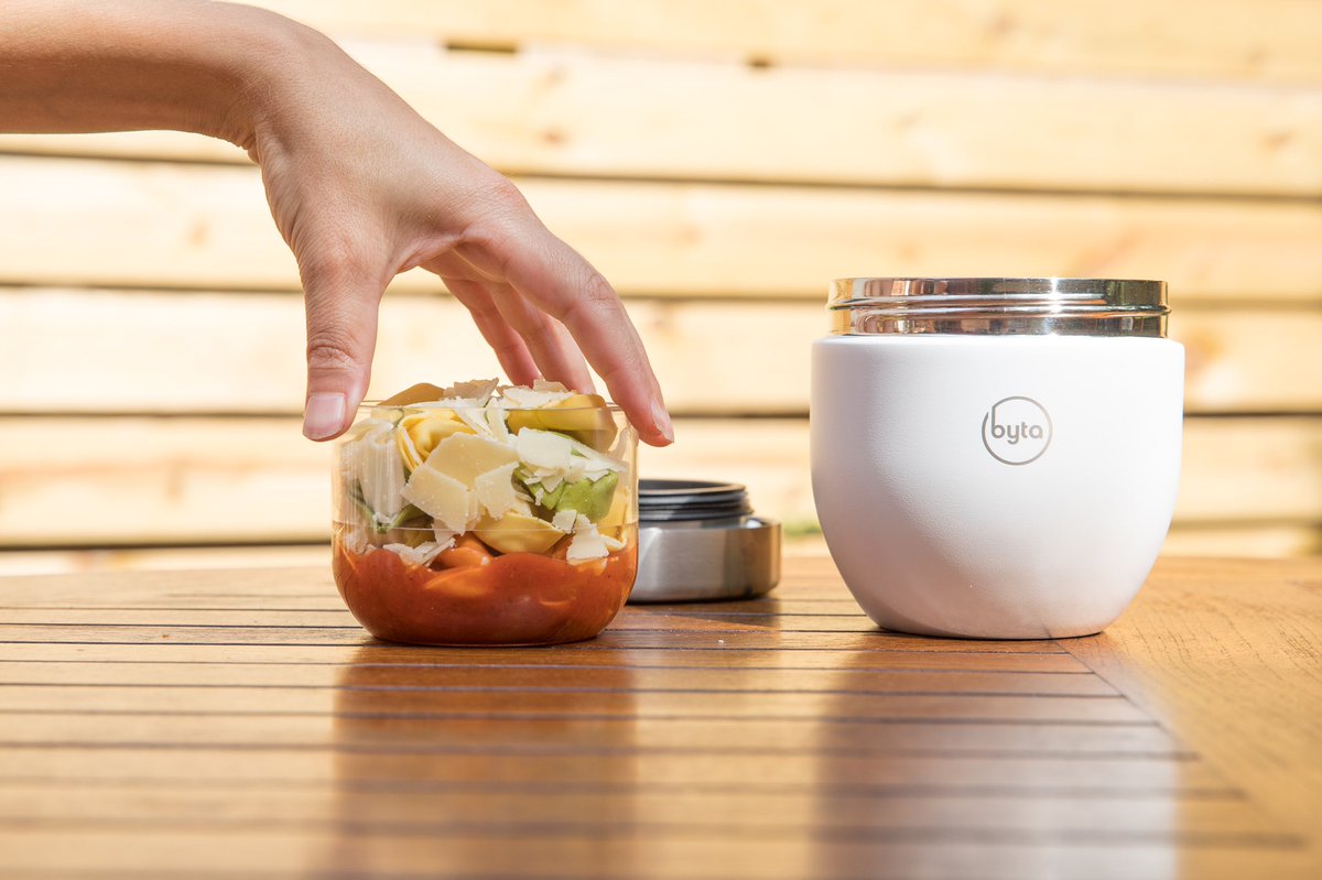 oh the pasta-bilities of a hot lunch with our new food containers, byta bites™️ 🍝 #mybyta