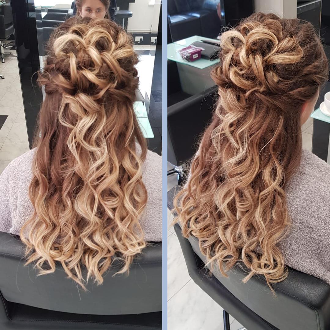 If this isn't hair goals, we don't know what is! We love making people feel amazing for their special occasion 💁‍♀️#hairgoals #newhair #curlyhair #hairstyles