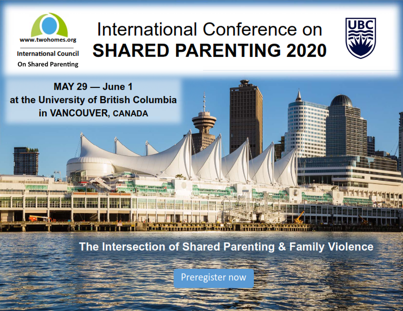 NatlParentsOrg's tweet photo. Are Domestic Violence Prevention Advocates and Shared Parenting Activists natural allies? Prof Ed Kruk believes they are. He invites everyone to the Fifth International Conference on Shared Parenting in Vancouver, Canada from 5/29-6/1, 2020 https://t.co/Bl4JOQLdQI https://t.co/ctEdcQuxxY