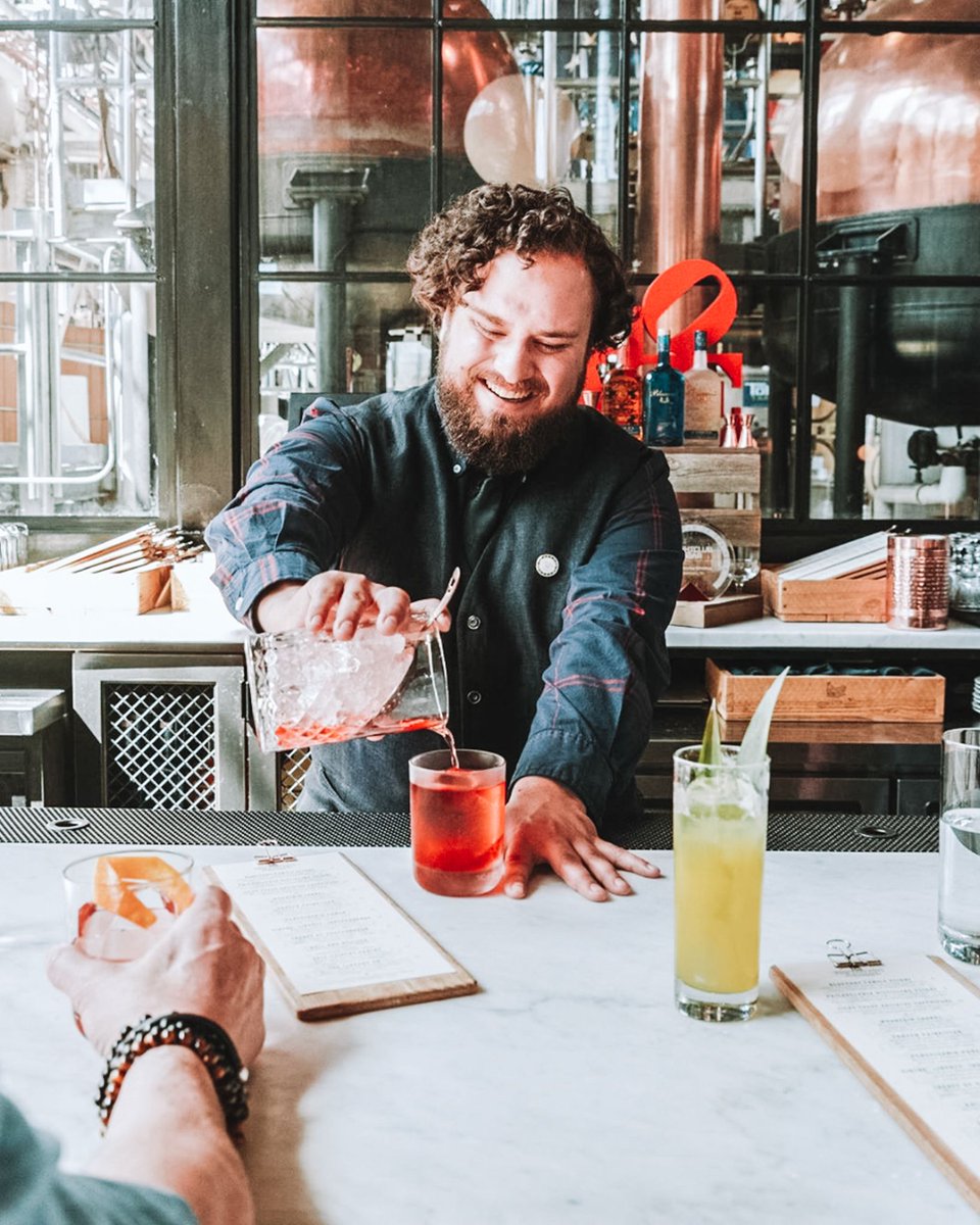 WRTrail's tweet photo. Stop by @philadistilling in Philly for a drink made by Bar Manager, Canyon Shayer. #WhiskeyRebellionTrail #VisityPhilly #🥃 #cocktail #whiskey #foodtravel #foodhistory #distillery #craftdistillery https://t.co/2OxtQq2G4G