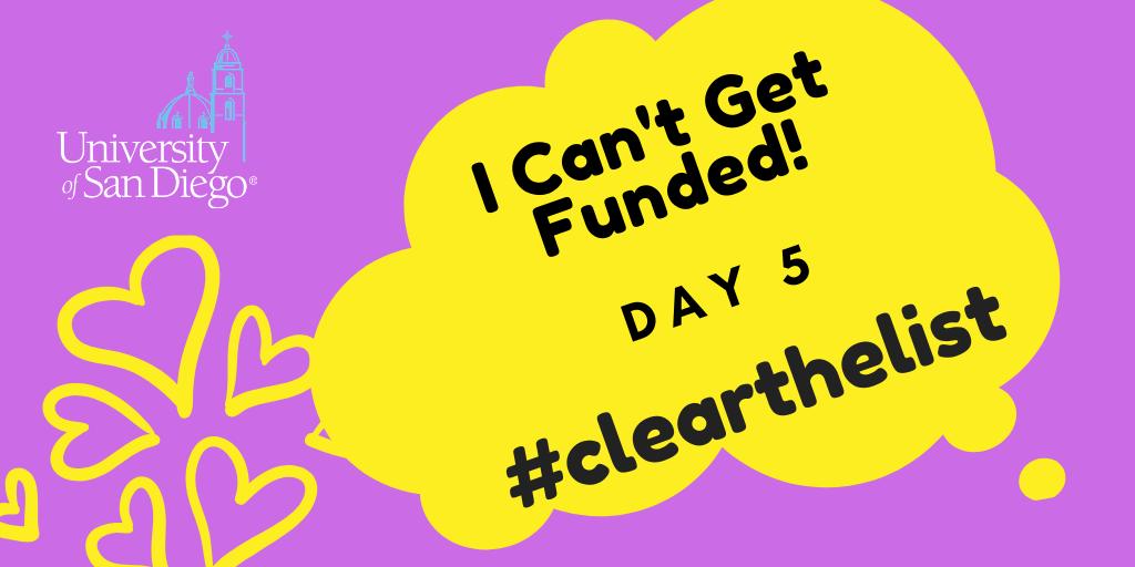 Nothing funded yet on #clearthelist? Today is your day! 1) REPLY to THIS tweet with info about your class and goals for your students this year, 2) enable "third party shipping" or no one can send anything. Good luck! <a href="/USD_JI/">Jacobs Institute for Innovation in Education</a> <a href="/usdsoles/">USDSOLES</a>  #clearthelists