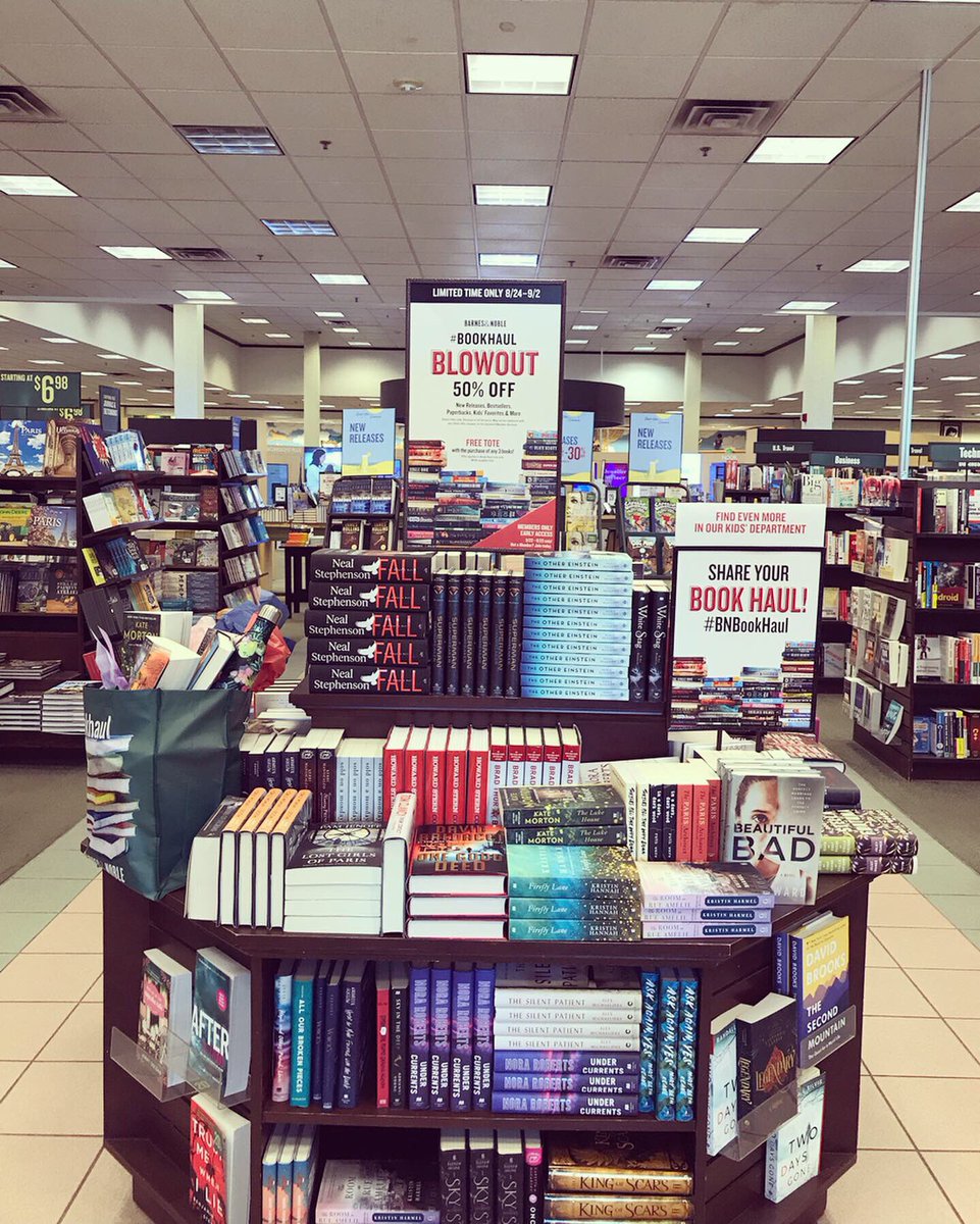 It’s the greatest time of year! Join us for fantastic savings! 50% over a thousand titles! From 8/22/19-8/23/19 members get the first look! We can’t wait to see you! #BNBookHaul #soexcited