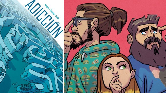 grafitoed's tweet photo. Qué ganas de anunciaros 1 de nuestras #novedades de octubre.
ADICCIÓN
"Las vidas de sus 6 protagonistas se entremezclan a lo largo de una oscura trama llena de acción en la intentan por todos los medios ser libres.”
Guion @josepbusquet
dibujo @MINUCIAS_PJ_AI
color @aintz_lch https://t.co/GVQIvbYGtq