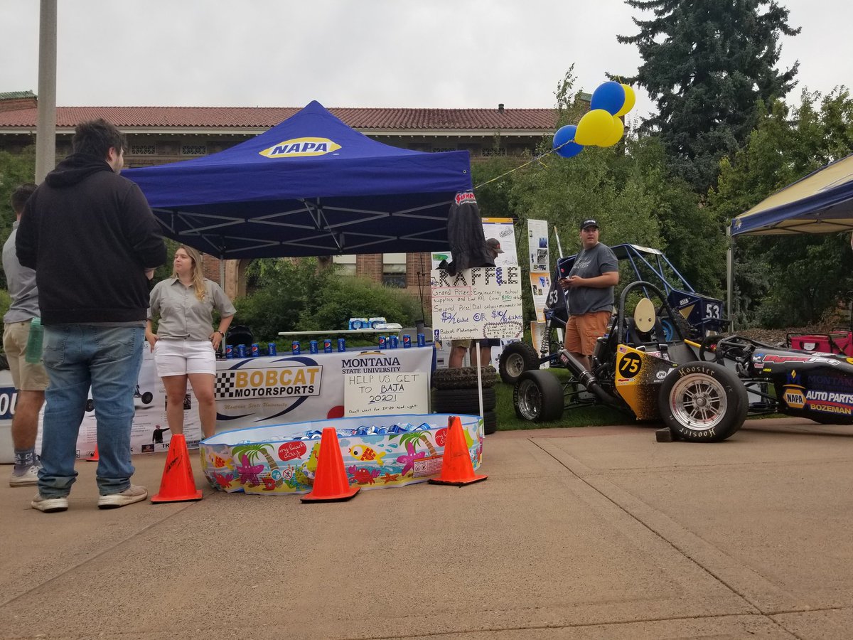 Come see us at #catapaluza on the <a href="/montanastate/">Montana State University</a> mall.

We have a raffle and soft drinks.

Oh and a Formula SAE and a Baja SAE race cars.