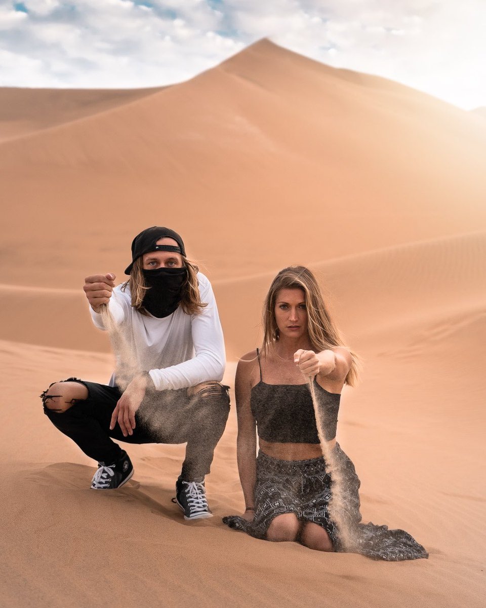Getting sandy! Find us on Instagram <a href="/positravelty/">Kelly & Kody</a> for more adventures and details on our upcoming, hosted trip and photography workshop in #morocco 😍

#travelphotography #desert #planetearth #traveler #worldtravel #explore #adventuretime