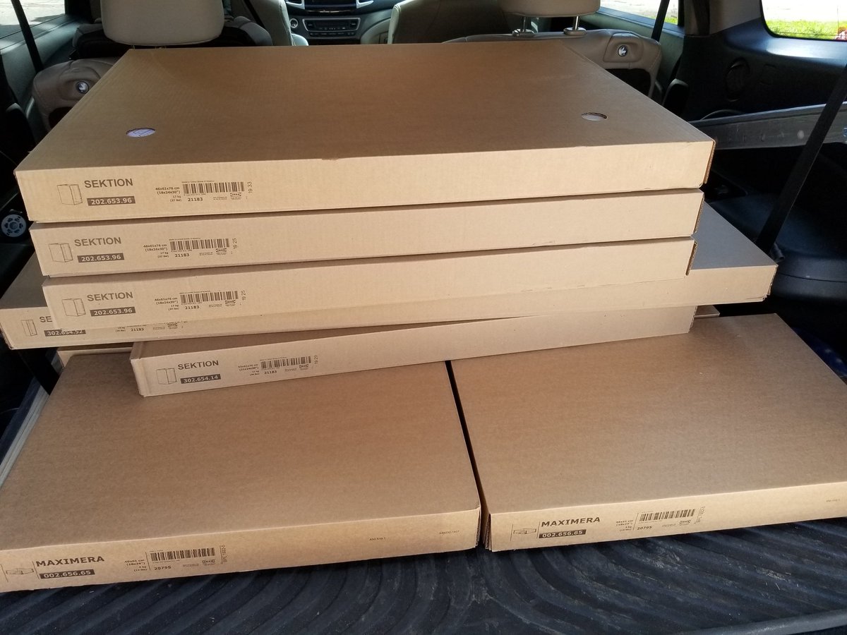MsAlexander20's tweet photo. When your last DIY of the summer involves IKEA, you get super excited about all the fresh cardboard for your #makerspace @peel21st #repcentennial #designandbuild https://t.co/eHVrUZ30pU