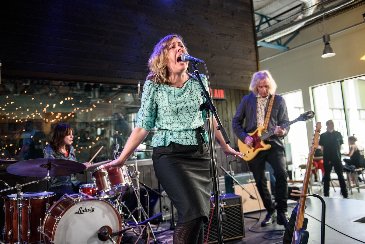 kexp's tweet photo. 2019 witnessed Filthy Friends (@FriendsFilthy) dropping the goldmine 'Emerald Valley' on @killrockstars. The star-studded Portland-based supergroup brought the record to KEXP for a fiery #UptownConcert, which you can now watch here: https://t.co/uKOJBs4cDw

📷: Brady Harvey https://t.co/nm8Z0U5Nt4