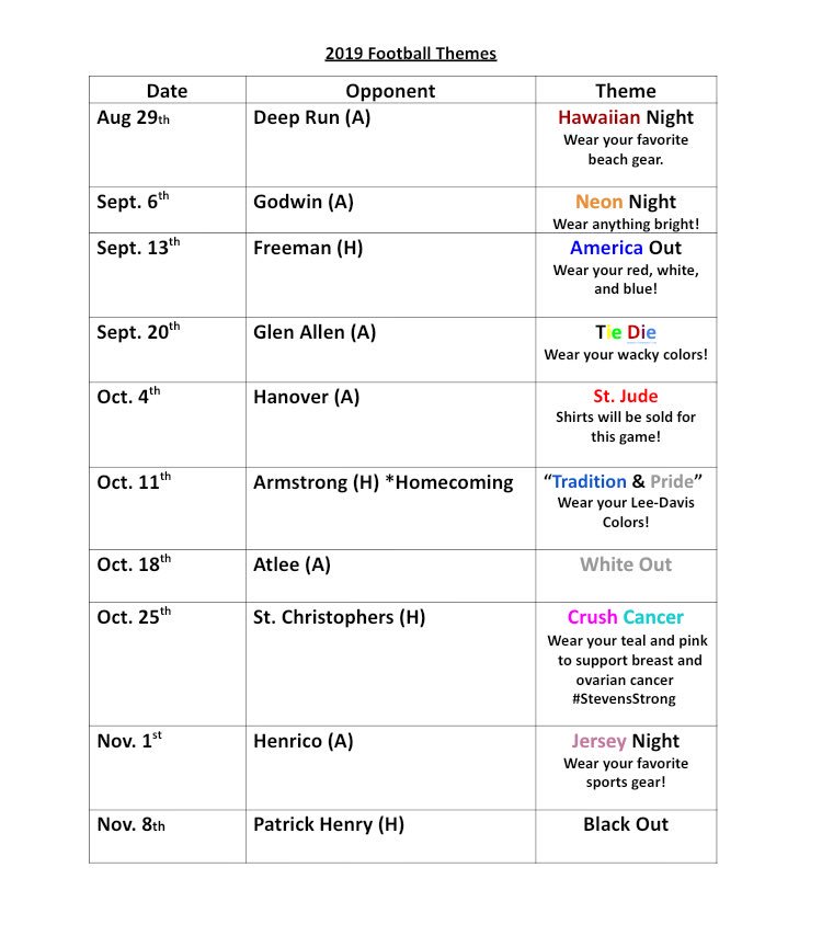 2019 LEE-DAVIS FOOTBALL THEMES @theleedavisway <a href="/LDPrideClub/">LD Pride Club</a> <a href="/ldpride/">Learning Disability Pride</a>