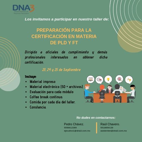 DNA3SC's tweet image. 📜¿Quieres certificarte?📜
✍️En #DNA3SC tenemos la mejor opción para ti. 💼
📌El registro para la certificación será hasta el día 20 de Septiembre. 
📌Nuestro #taller, los días 23, 24 y 25 de Septiembre.