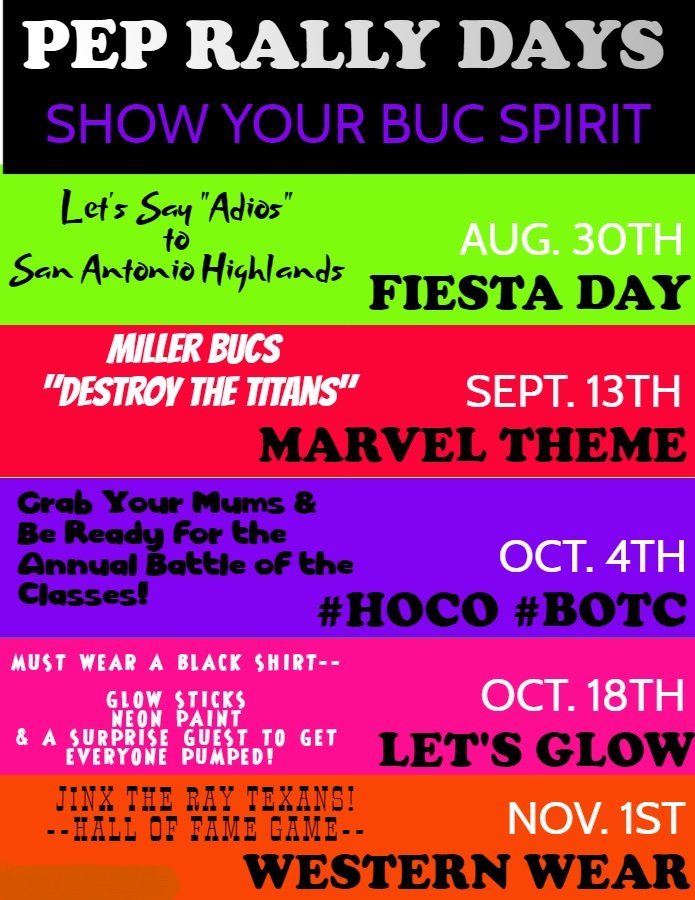 MillerHS_StuCo's tweet photo. 🏈💛💜🏈💛💜🏈💛💜🏈💛 https://t.co/KxDpWid71T