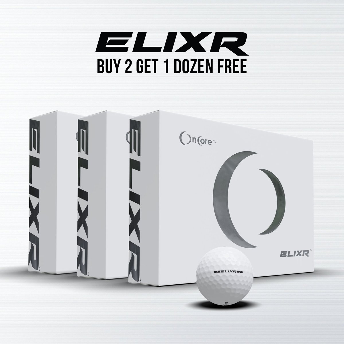 OnCoreGolf's tweet photo. 🚨GET YOUR ELIXR BUNDLE TODAY🚨 Save $55 on our 2019 Golf Digest GOLD Hot List winning Tour Ball.
💥Buy 2 dozen get 1 dozen + towel for free! Don’t miss out on this 7 day exclusive offer! #ProBundle #TeamOnCore #OnCoreGolf 👇👇👇https://t.co/Zh5H5VViAh https://t.co/M6tn8pyEb4
