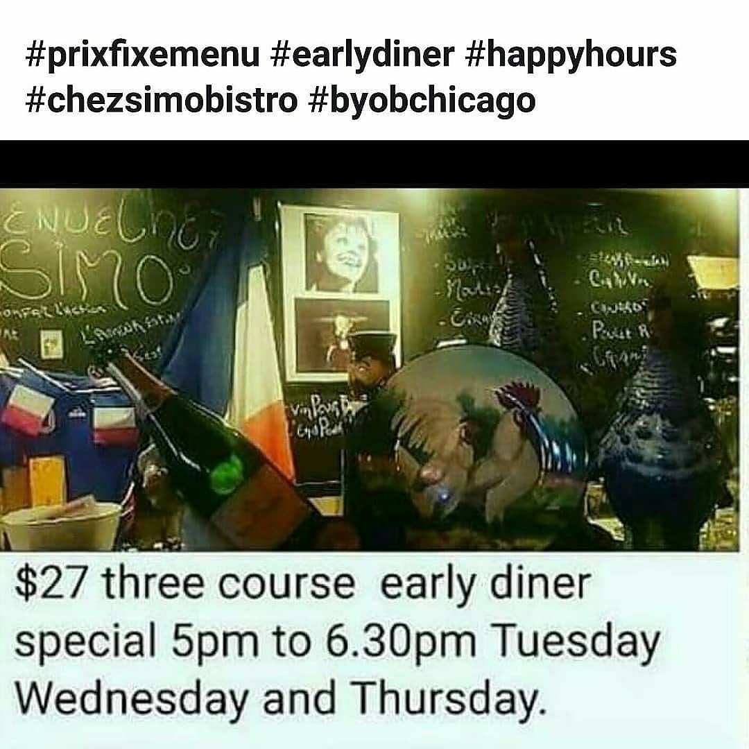 chezsimobistro1's tweet photo. #prixfixemenu #earlydiner #happyhours #chezsimobistrochicago #chezsimobistro #restaurants #frenchbistro #byobchicago #lincolnsquare #ravenswood #byob #byobchicago https://t.co/s0CkavFW9i