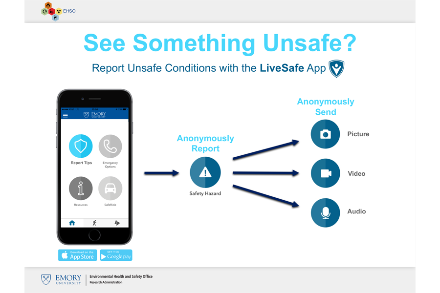 EmoryEHSO's tweet photo. Welcome, @EmoryUniversity students! Be sure to download the free @livesafe app for a quick, convenient &amp; discreet way to communicate directly w/ Emory safety officials, enhancing your overall safety &amp; allowing Emory Police to better protect you. More info: https://t.co/ZFVBKkObYo https://t.co/vePBhgTc8K