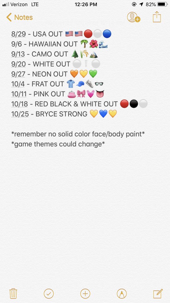 STCHSsports's tweet photo. THESE ARE THE THEMES FOR THIS YEARS VARSITY FOOTBALL GAMES!!  COME TO SUPPORT OUR BULLDOGS AND CHEER OUR BOYS TO VICTORY EVERY FRIDAY AT 7:00!! 🏈🐾❣️ https://t.co/js9Blt8UtH