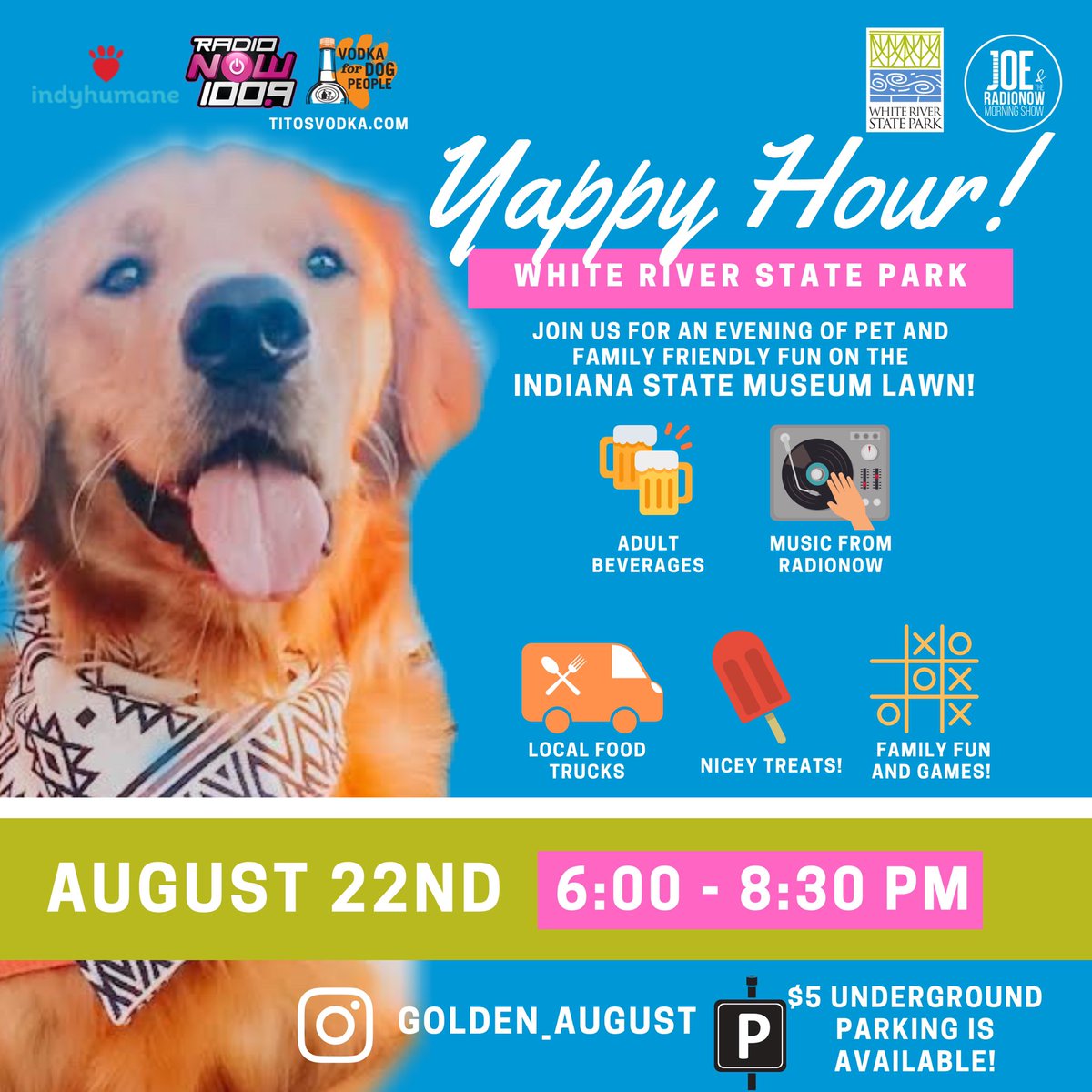 WhiteRiverStPrk's tweet photo. Yappy Hour! ๐ถ๐ป๐ฟ
Tonight @ 6 p.m.!! https://t.co/eu0b1qkGF4