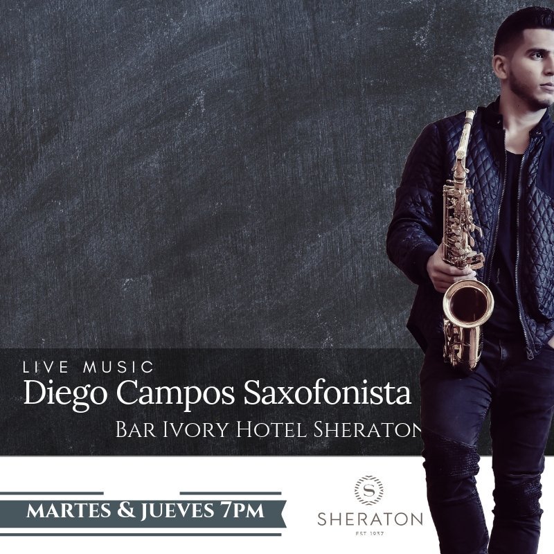 SheratonSanJose's tweet photo. Bienvenidos
Jueves en nuestro Ivory Bar 🎷🎶
música en vivo con Diego Campos Saxofonista
De 7:00 PM a 9:00 PM disfruta de nuestra variedad de Tapas 🍢🍤🍷
#VivelaExperienca #HotelSheratonSanJosé
.
.
.
#sheratonsanjose #ivorybar #sax #musica #livemusic #saxofonistas #puravida https://t.co/lxqNZCu90C