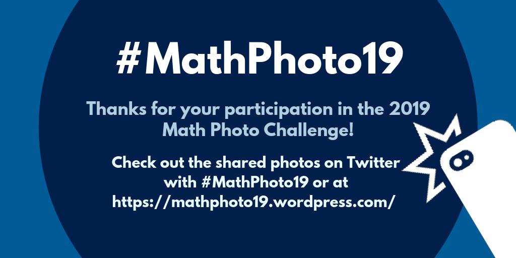 TheErickLee's tweet photo. That's a wrap! A big thanks to everyone who participated in #MathPhoto19. There were tons of amazing photos shared. Thanks to @carloliwitter for hosting the site  https://t.co/n3UBbpolkn. https://t.co/yXBdeDV53b