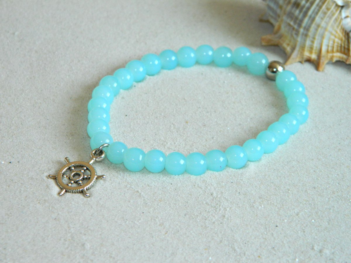 Maritimes Glasperlen Armband

#handmade #bracelet #Perlenarmband