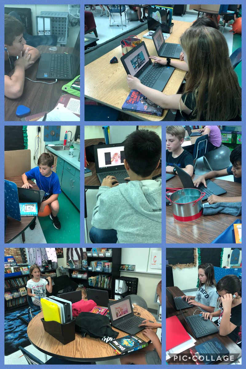 Using @Flipgrid to explain what real reading vs. fake reading looks like! So much #funin5th 💙💙. #hceproud #bulldogtenacity #bluegit #learningtogether #digitalclassroom