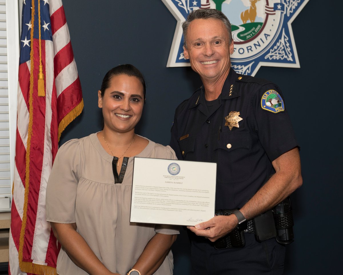 ChiefNoblett's tweet photo. Very happy to recognize these awesome team members as our Employees of the Quarter for Q2 of this year!  Congrats to Officer Diaz, Dispatch Supervisor Ramirez and Detective Mason!  Great work!  #Proud https://t.co/8zOaFN92jj