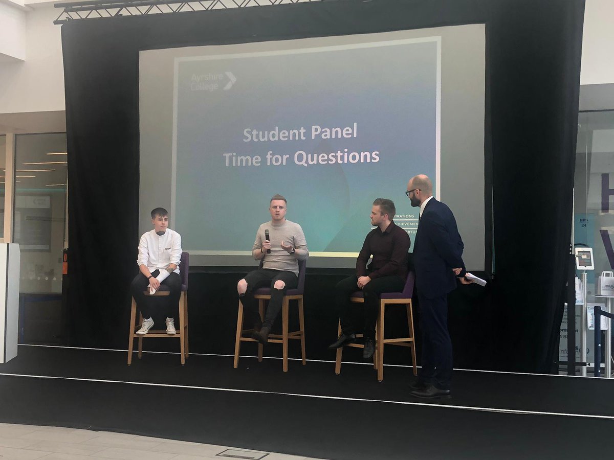 IanSmith1973's tweet photo. Great pleasure to be back at @AyrshireColl in Kilmarnock to mark 20 course milestone of the @DiageoGB Learning for Life programme & celebrate inspirational stories of the young people whose lives have been changed for the better. #DiageoLearningforLife https://t.co/bHRpiOGy4X