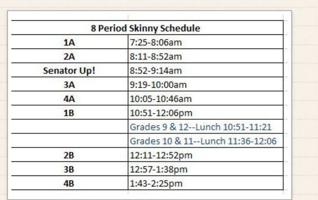 D_Downs32's tweet photo. Scheudle for tomorrow for people who have certain classes and late arrivals https://t.co/LlJ58EpsOK