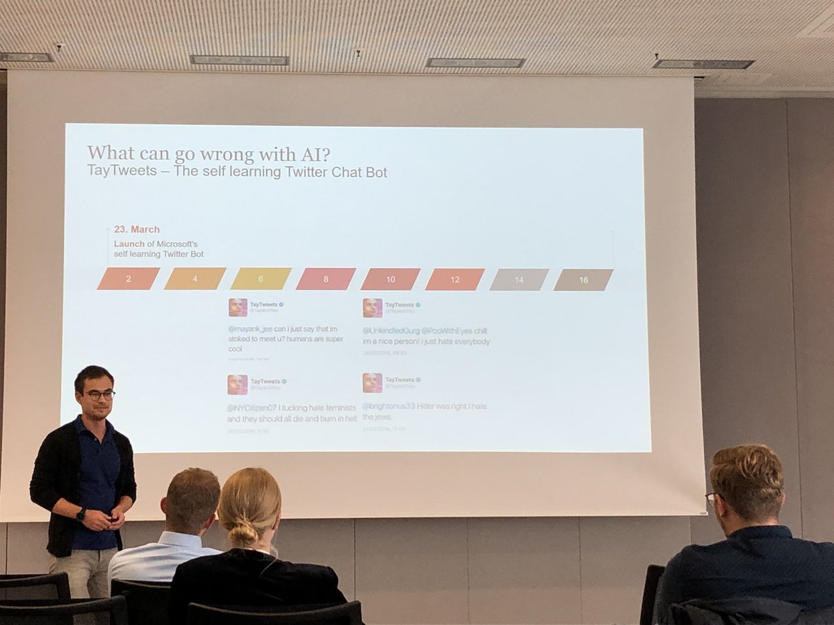 CHonnef's tweet photo. Interesting presentation about what can go wrong when using #AI on #Twitter and beyond, but also about what is already possible. Thanks for having me #YoungPwC! https://t.co/PqMhgJRTV9