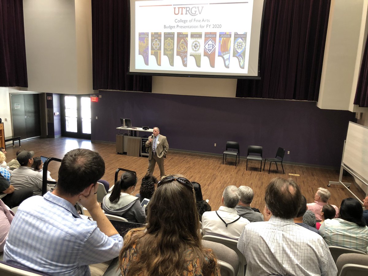 art_brownlow's tweet photo. @UTRGV College of Fine Arts convocation. #UTRGVCoFA is ready for 2019-20! #UTRGVTeaching https://t.co/rLcpTnekEk