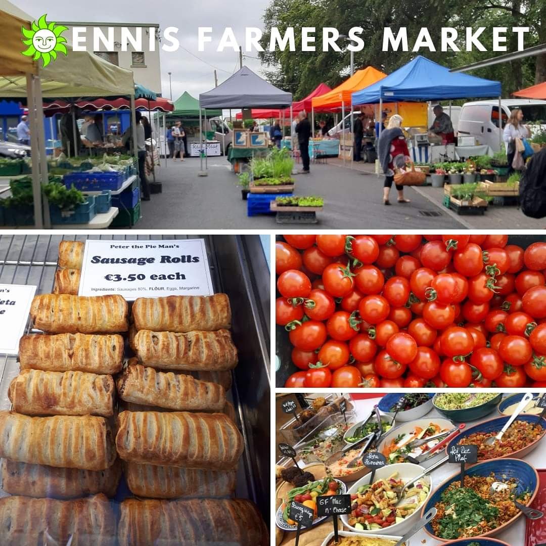 EnnisMarket's tweet photo. The combination of produce, food and crafts and #localpeople at this weekly vibrant #Farmersmarket. Fridays from 8am-2pm at Roslevan Shopping Centre.
#localfood #FridayFeeling https://t.co/t7iDrkxb0K