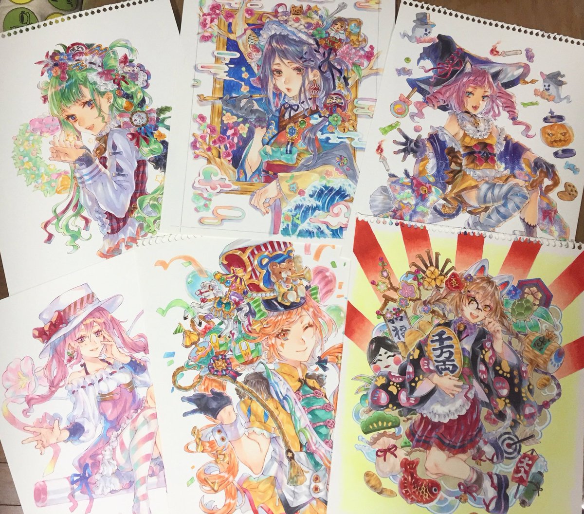 なっそ 低浮上 Na Tviteru コピック絵を並べる遊び