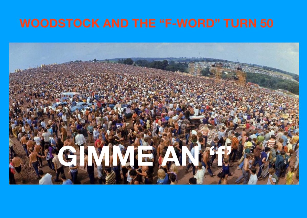 MR.M - Cultural Landmarks: WOODSTOCK AND THE F-WORD'S 50ΤΗ ANNIVERSARY mrmculturallandmarks.blogspot.com/2019/08/woodst… #Woodstock50 #1960s #Hippie #antiwar #lingo #millenials