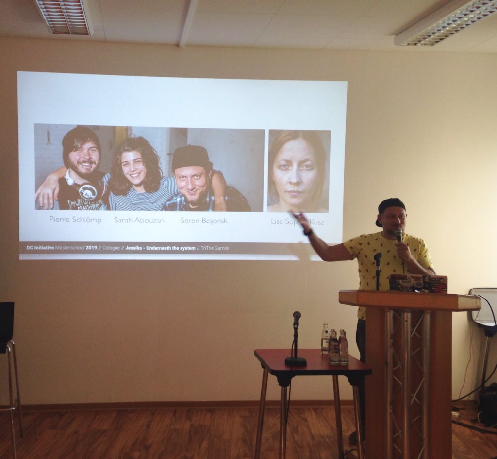 Doc_Campus's tweet image. SEREN BESORAK Co-Founder of #trietriegames: Case Study &quot;Jessika - Underneath the System&quot;, an interactive found-footage novella dealing with radicalization in Germany - #nonlinearstorytelling #fictionalizingreality Nominated for #deutscherentwicklerpreis @CologneGameLab