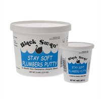 Black Swan's Stay Soft Plumbers Putty stays soft &amp; flexible. For setting #toiletbowls &amp; more! dld.bz/dka45