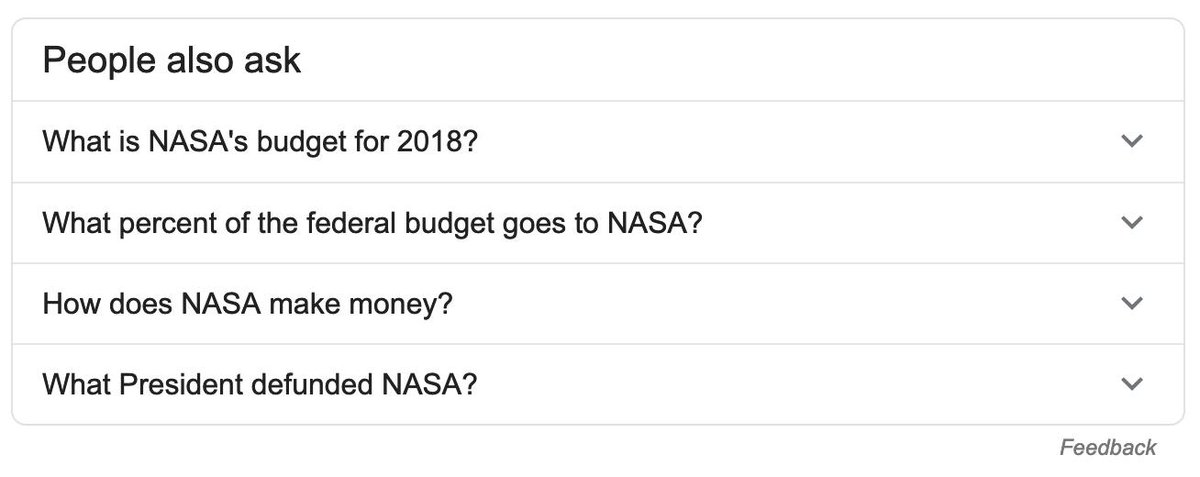 People also ask:

What is NASA's budget for 2018?

What percent of the federal budget goes to NASA?

How does NASA make money?

What President defunded NASA?