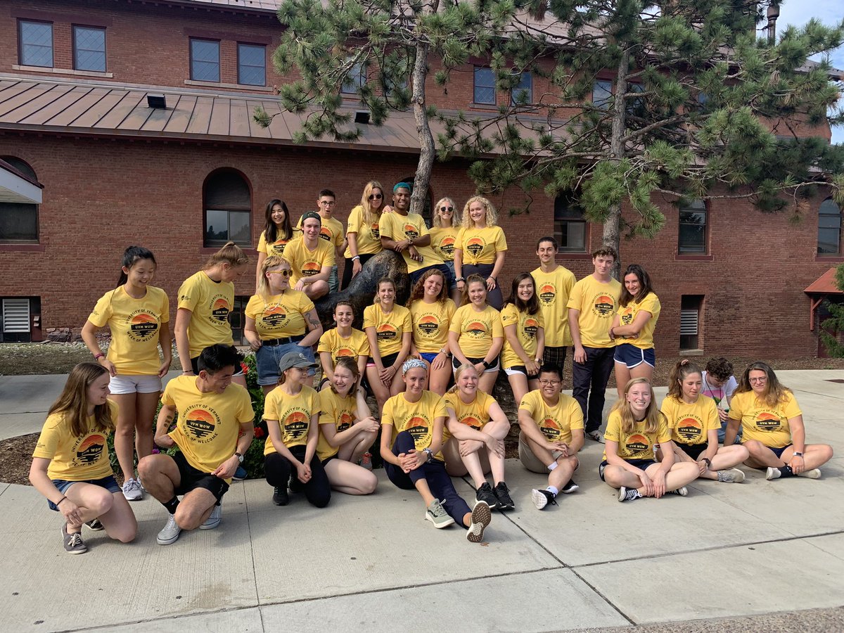 UVMPattyPrelock's tweet photo. Had a chance to thank our #weekendofwelcome #students @uvmvermont as they prepare to help our first year students @uvmvermont move in tomorrow https://t.co/WXEqtMzYVu