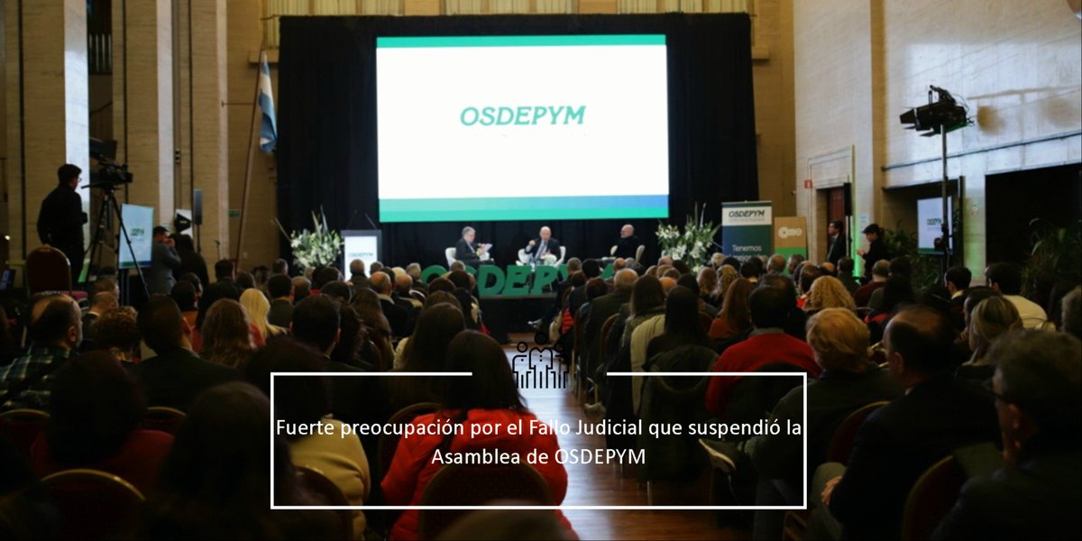 redcame's tweet photo. Expresamos nuestra enfática preocupación por el fallo judicial del Juez Enrique Lavié Pico, quien dictó una medida cautelar que suspendió la asamblea de @osdepym generando un grave perjuicio político, institucional y económico https://t.co/cZcgLoLk9o https://t.co/KRKrUdjxdI