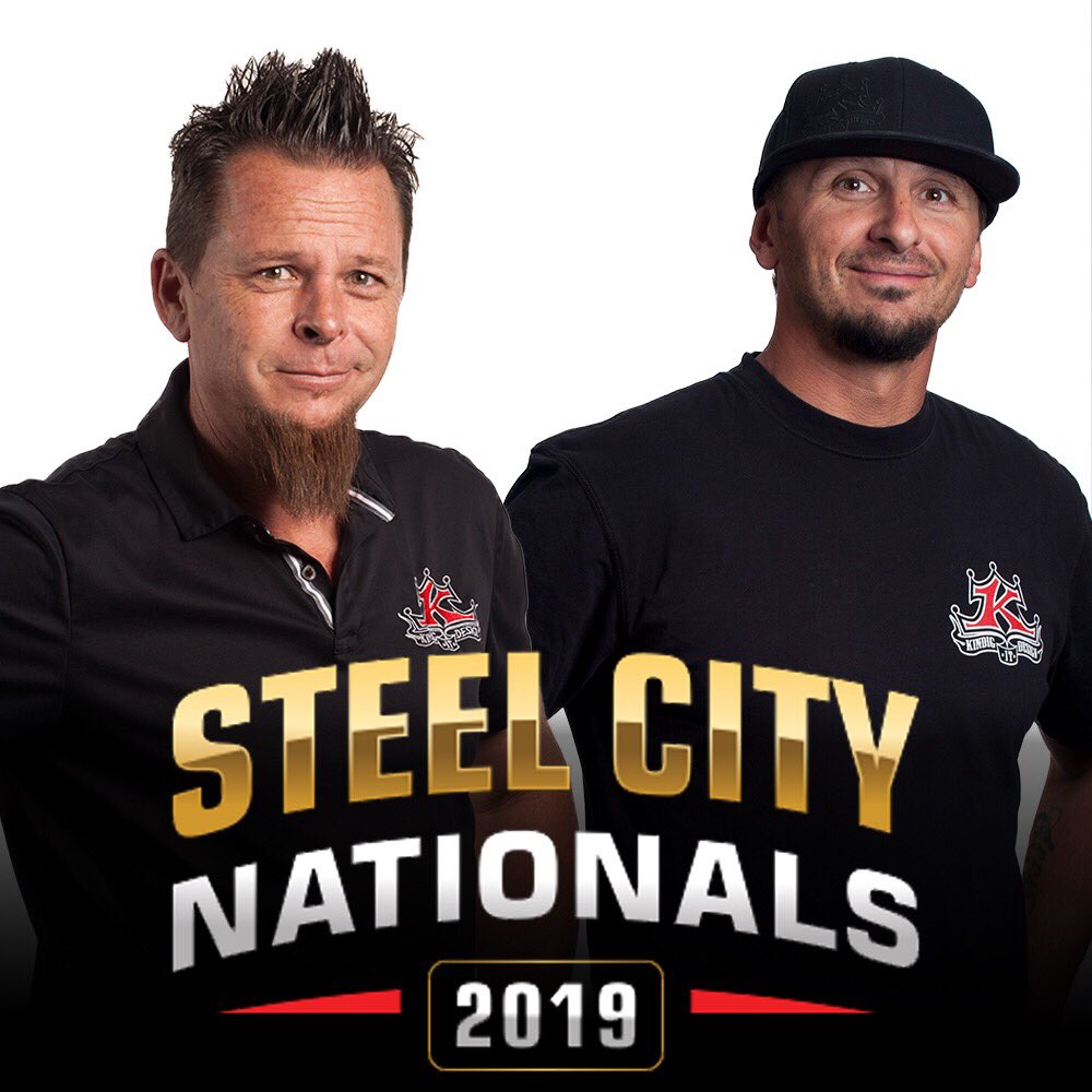 This weekend in Pittsburgh at THE #heinzfield #steelcitynationals 12-2 pm &amp; 4-6 pm on Saturday – Meet Dave Kindig &amp; Kevin Schiele! We will have our Kindig-it Rig selling merchandise as well as a couple of our Bitchin’ Rides!