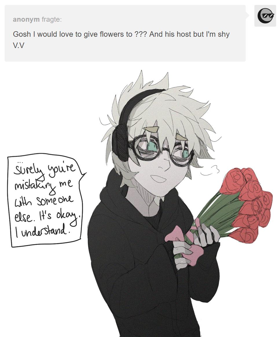 if this were a vn, flowers wouldn't be the best gift
#oc 