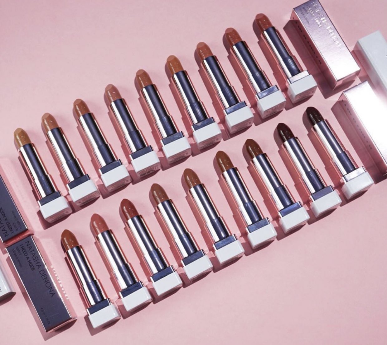 X 上的Trendmood：「#REVEALED 🚨 NEW! #LIPSTICKS 💄😍💗 The I NEED A NUDE  #Collection by @Natasha_Denona a collection of 18 universally flattering  shades in 4 distinct undertones $25 each: -Beige -Neutral Beige -Neutral