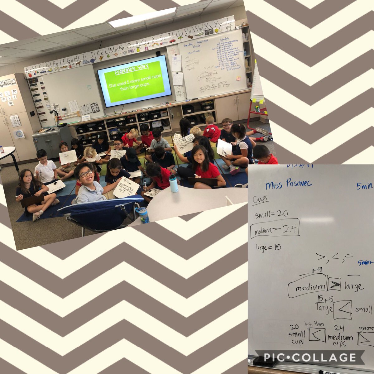 Stretching our brains today. We kept pushing to higher thinking.  Getting to see how their minds work is pretty cool!