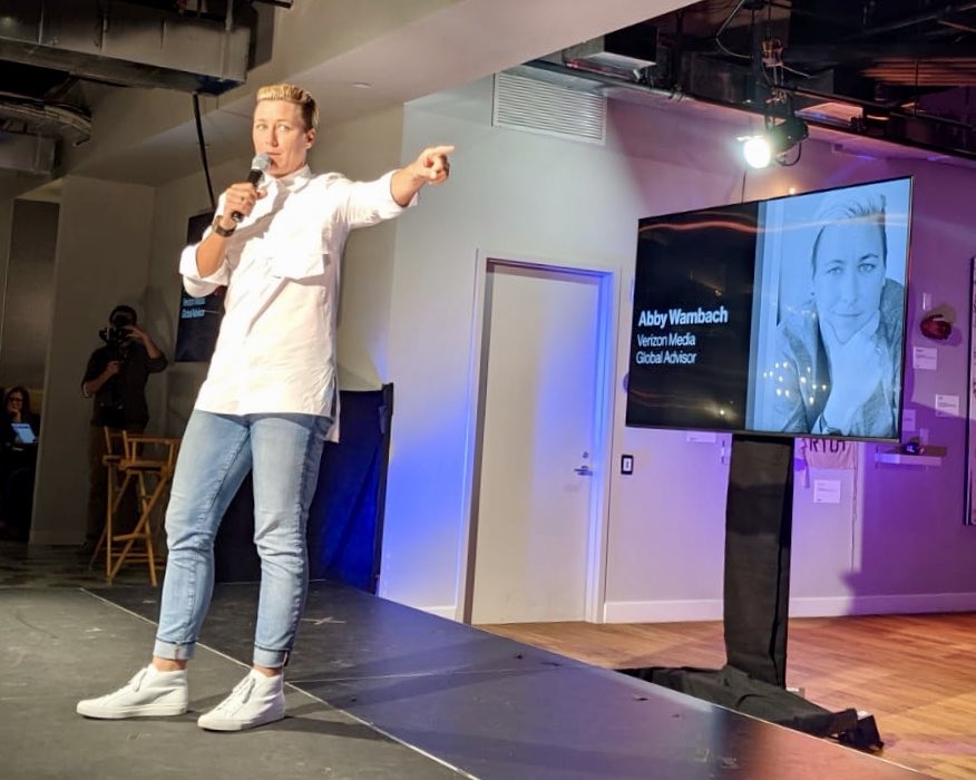 gurugk's tweet photo. Such an honor to have @abbywambach with us at our #openhouse @verizonmedia today - She's led our #forward20 women leadership program here that's a truly inspiring and empowering program for us. https://t.co/WezQP6hdRU
