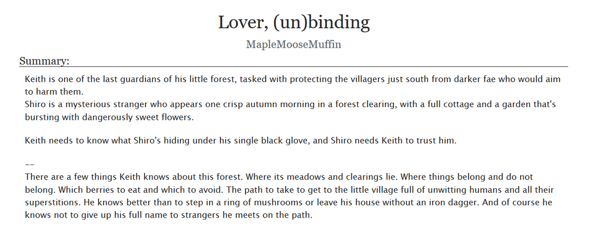 maplmoosemuffin's tweet photo. Lover, (un)binding
T | #sheith | witch &amp; fae au | (not actually) Unrequited Love | Light Angst | Happy Ending
33900 words (4 chapters)

For @_tootsonnewts as part of the @sheithbouquet Flower Exchange!

https://t.co/l1kJzQaL8T https://t.co/ThBjndppY5
