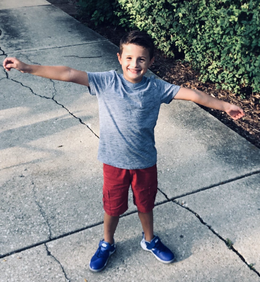 MrCourington53's tweet photo. First day of school for my crew! How do I have a 4th &amp; 2nd grader already? I want to slow down time. #dadasasprincipals #d58pride We 🧡 Lester! https://t.co/e8J2UBsv2t