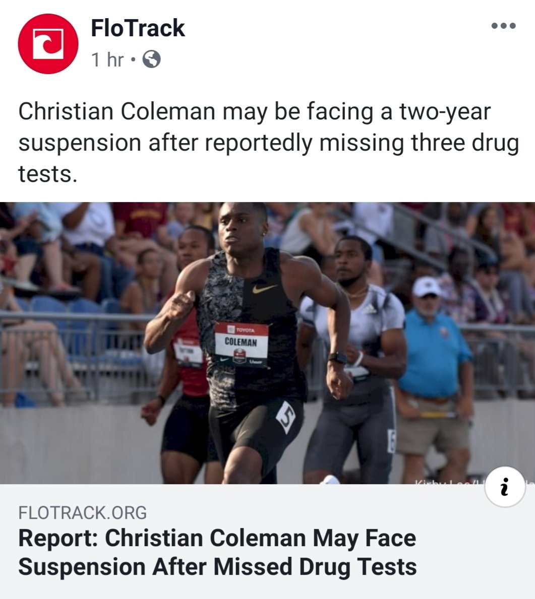 Jamie_langley1's tweet photo. Let's just update this, now the top 9 fastest 100m men of AT excluding Bolt have tested +I've, sold steroids, missed 3 tests with 12 months.
But... Bolt is clean 🤔 (let's ignore the clenbuterol of the 🇯🇲 team at the 08 Olympics)
#Coleman #doping #athletics #BoltIsLegit #Bolt https://t.co/IcpnD7UKED