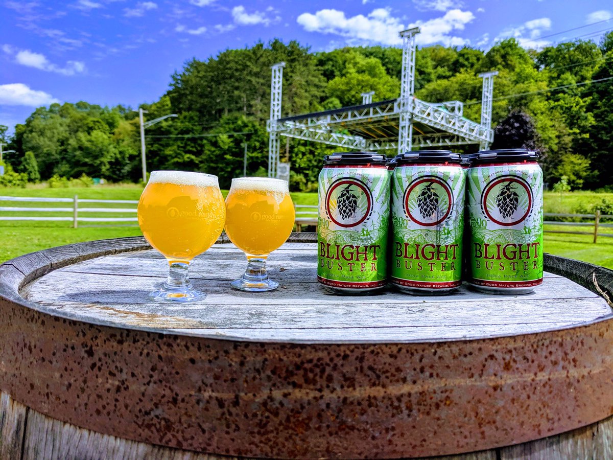 GoodNatureBeer's tweet photo. #BlightBuster is back on #draft and in #cans 😊 #GoodNature #farmbrewery #nybeer #ipa https://t.co/RsJfuobHMJ