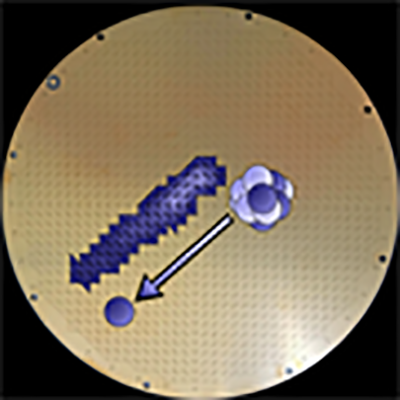 PhysRevLett's tweet photo. Beta-delayed proton emission of the neutron-rich halo nucleus ¹¹Be has finally been observed @TRIUMFLab for the first time. https://t.co/p8kfXp0PIa