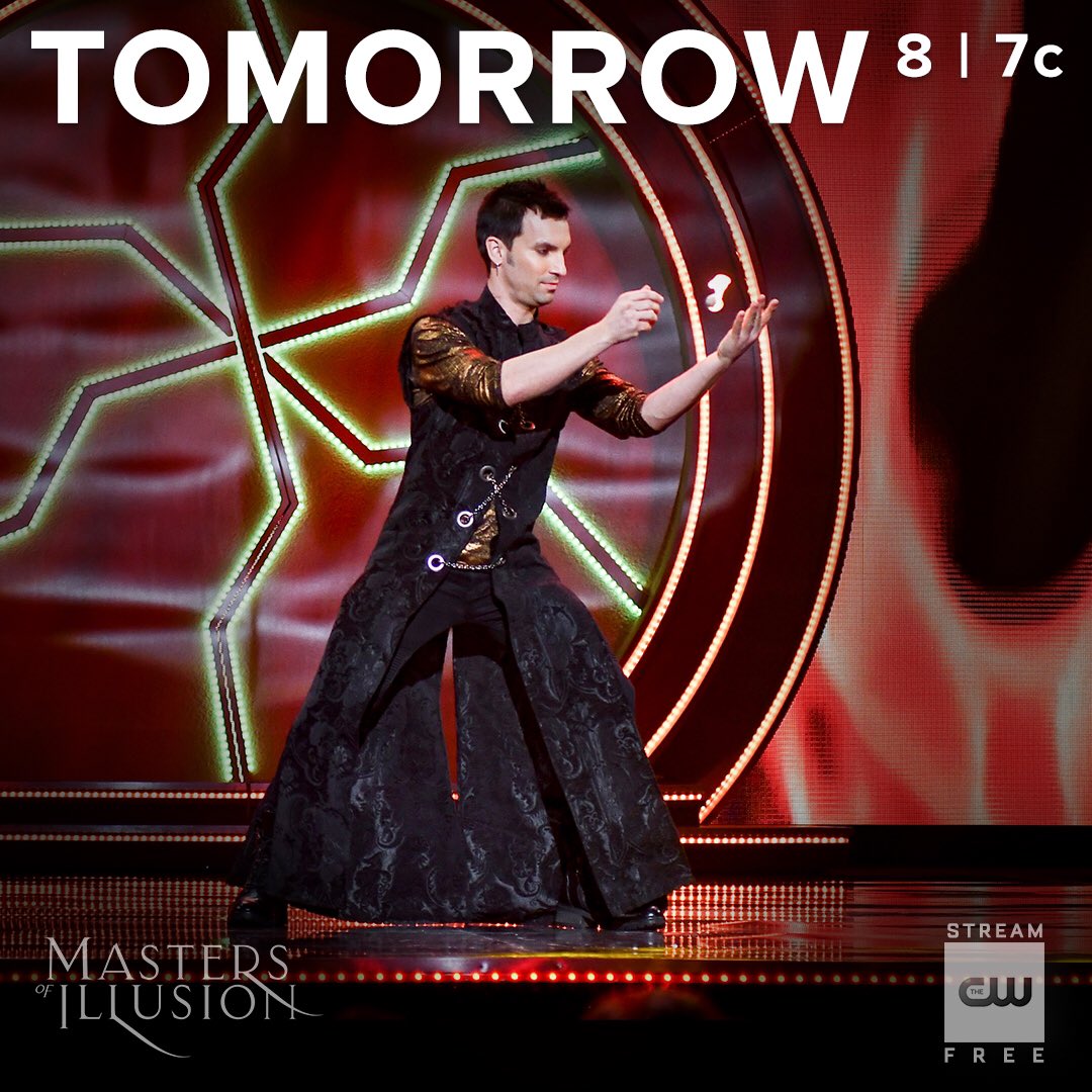 tetromagic's tweet photo. Tune into @Mastersofillus on @TheCW for a brand new episode and see my Floating Fireball act! ✨🔥✨ Along with other talented magicians we plan to amaze you! #tetromagic #firemagic https://t.co/iDa7xr1uaa