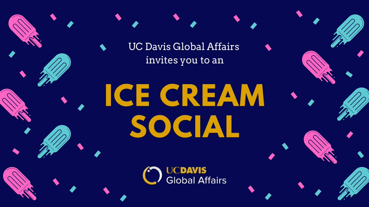 #UCDavis international students, scholars, faculty, staff, and friends are invited to join us on Sept. 16 in the International Center Lobby for an ice cream social to welcome new international students and scholars to campus: globalaffairs.ucdavis.edu/events/global-… #GlobalAggies #New2UCDavis
